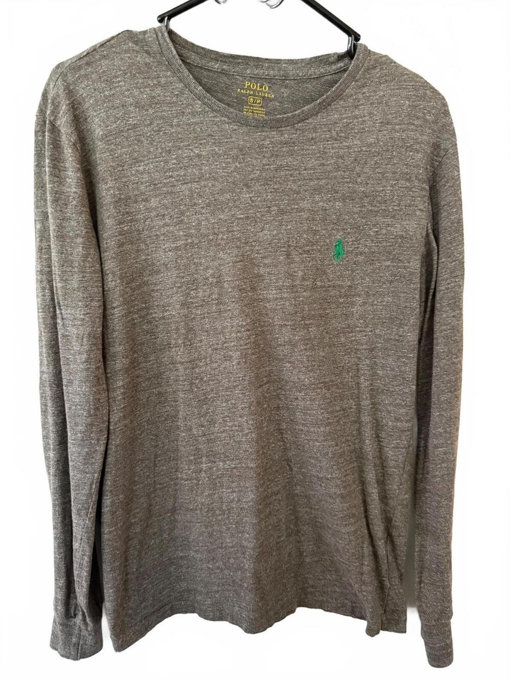 Polo Ralph Lauren Men's Long Sleeve Crew Neck Shirt S Brown Heather